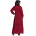 Front open Cardigan abaya- Red color